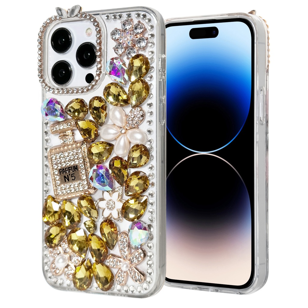 Diamond Flower Case for iPhone 15 Pro Max - 2