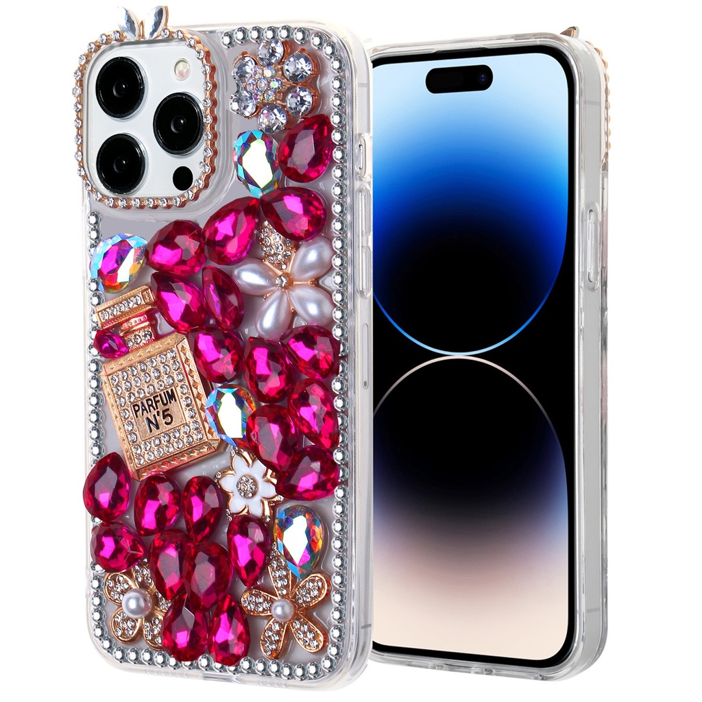 Diamond Flower Case for iPhone 15 Pro Max - 5