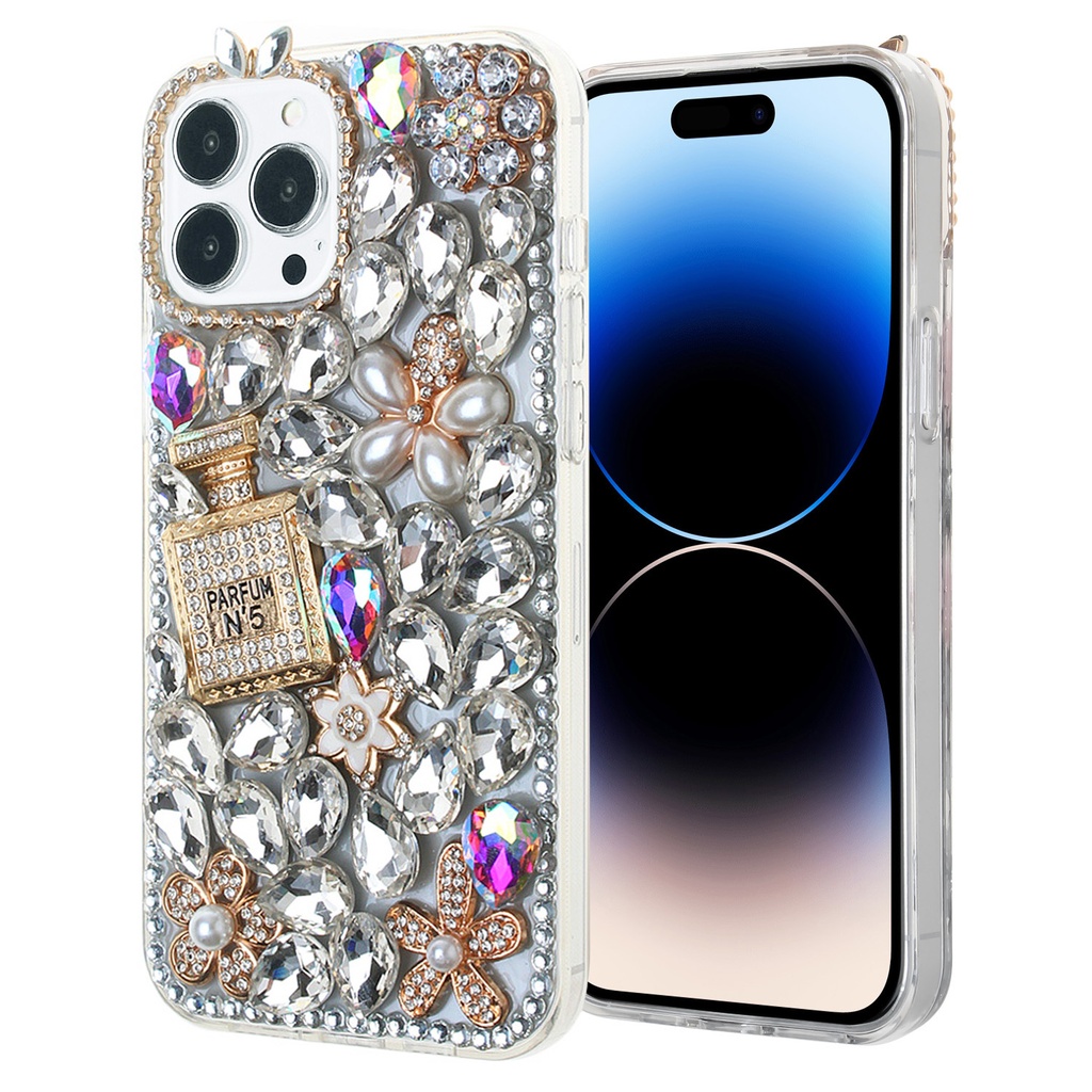 Diamond Flower Case for iPhone 15 Pro Max - 7