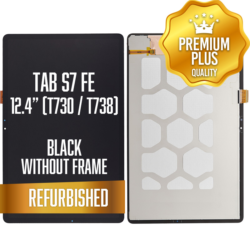 LCD Assembly for Samsung Galaxy Tab S7 FE 12.4" (T730 / T733 / T735 / T736 / T737 / T738) Without Frame - Black (Refurbished)