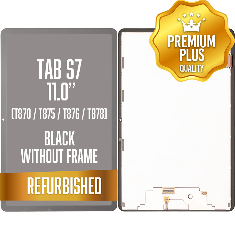 LCD Assembly for Samsung Galaxy Tab S7 11.0" (T870 / T875 / T876 / T878) Without Frame - Black (Refurbished)