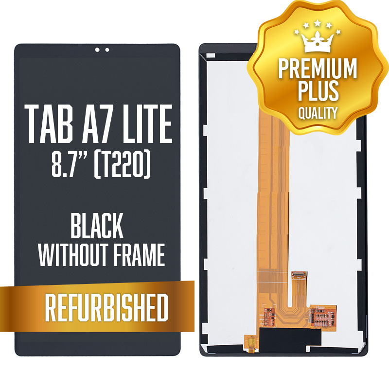 LCD Assembly for Samsung Galaxy Tab A7 Lite 8.7" (T220) - WiFi Without Frame - Black (Refurbished)