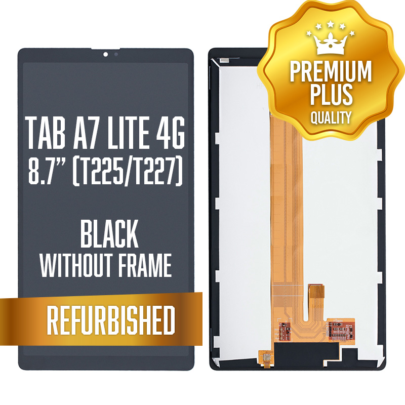 LCD Assembly for Samsung Galaxy Tab A7 Lite 8.7" (T225 / T227) - 4G Without Frame - Black (Refurbished)
