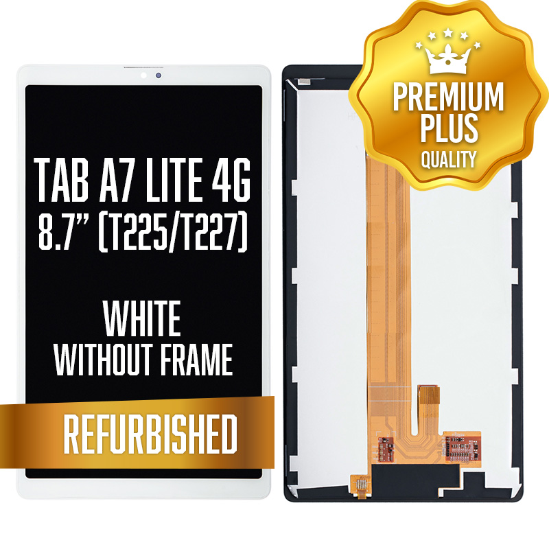 LCD Assembly for Samsung Galaxy Tab A7 Lite 8.7" (T225 / T227) - 4G Without Frame - White (Refurbished)