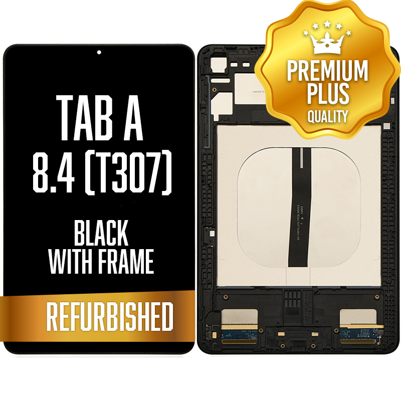 LCD Assembly for Samsung Galaxy Tab A 8.4 (T307) With Frame - Black (Refurbished)