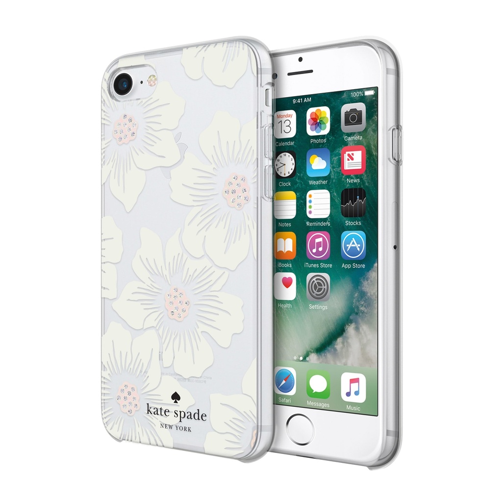 Kate Spade - Hardshell Case For Apple Iphone Se 2022  /  Se 2020  /  8  /  7  /  6s  /  6 - Hollyhock Floral