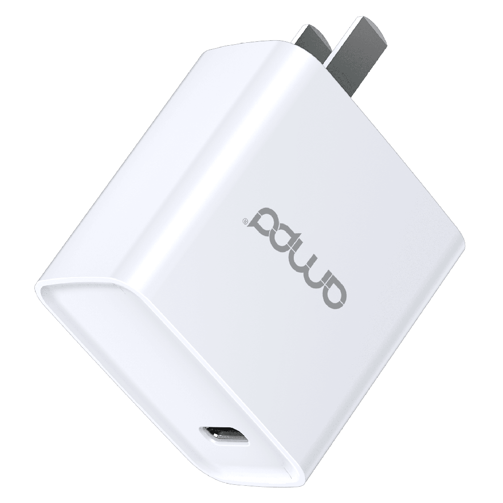 Ampd - Volt Plus Pd Fast Charge Type C Wall Charger 20w - White