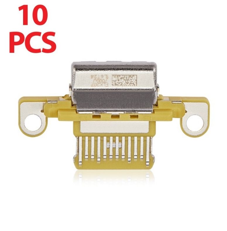 Charging Port Only For iPad 10 (2022) (Soldering Required) (Yellow) (10 Pack) (Premium)