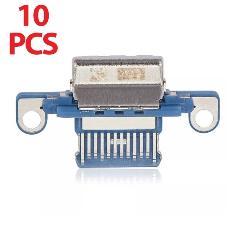 Charging Port Only For iPad 10 (2022) (Soldering Required) (BLUE) (10 Pack) (Premium)