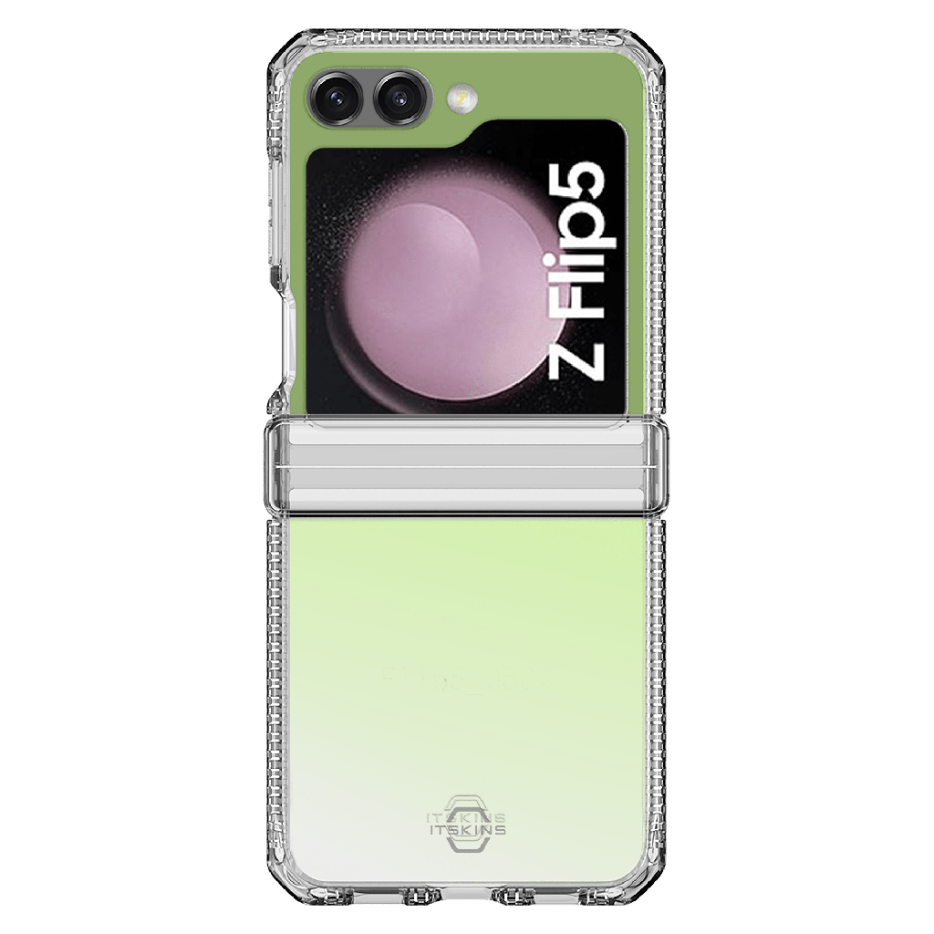 Itskins - Supremer Hinge Case For Samsung Galaxy Z Flip5 - Iridescent Green