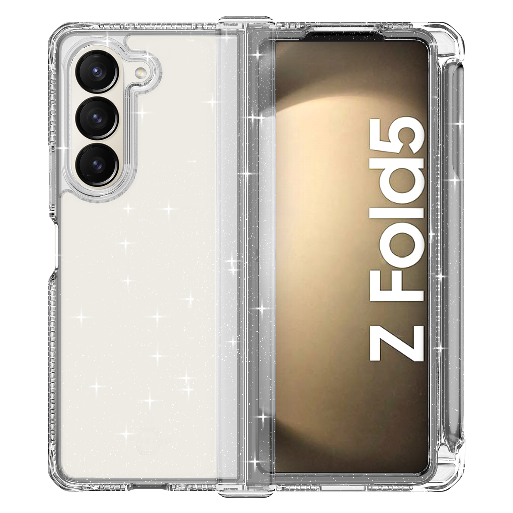 Itskins - Supremer Hinge Spark Case With Pen Holder For Samsung Galaxy Z Fold5 - Transparent