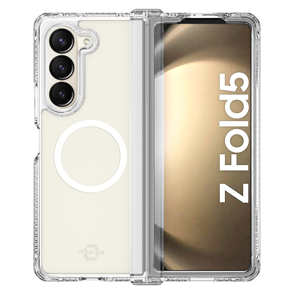 Itskins - Hybridr Clear Hinge Magsafe Case For Samsung Galaxy Z Fold5 - Transparent
