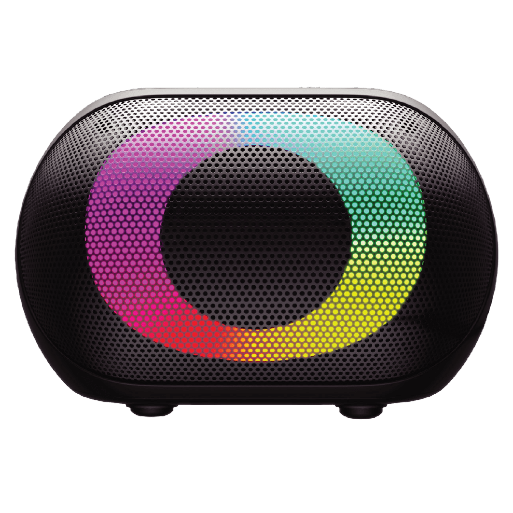 Sway - Halo Led Ipx5 Splash Resistant Bluetooth Speaker 10w - Black