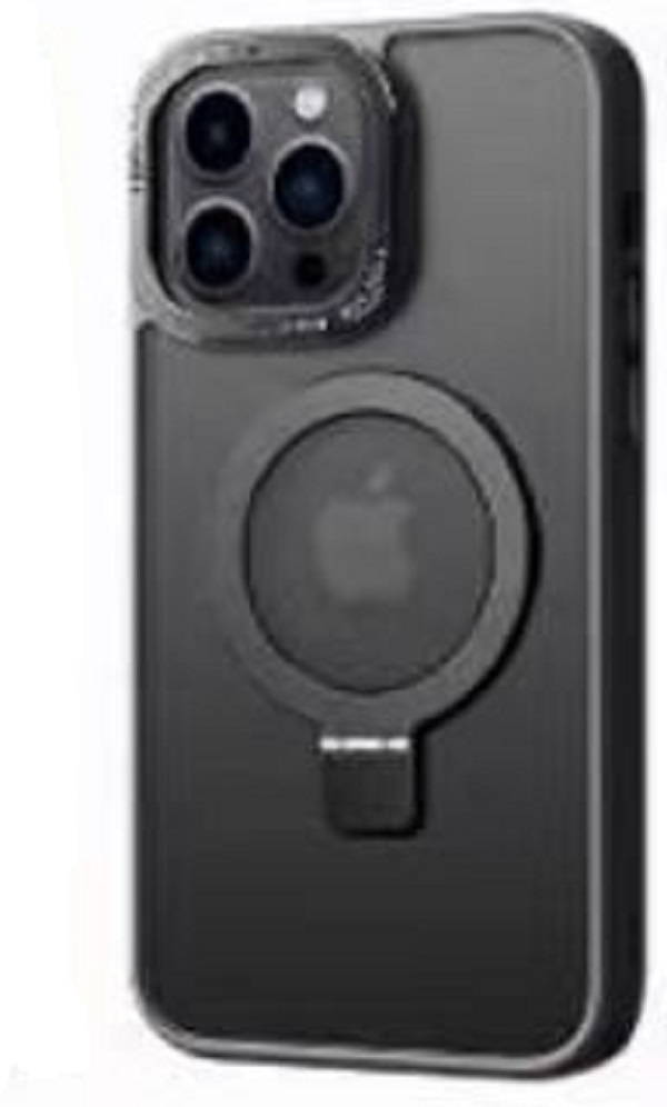 Magsafe Matte Stand Case for iPhone 15 Pro - Black