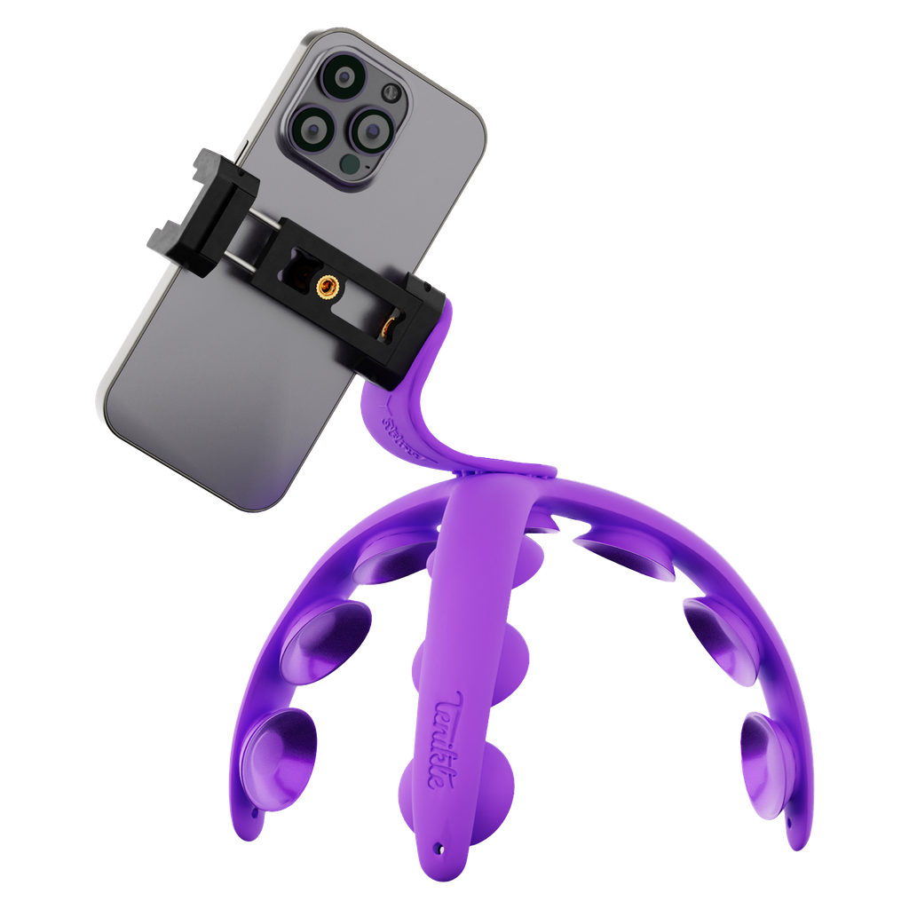 Tenikle - Pro Bendable Suction Cup Tripod Mount - Orchid Purple