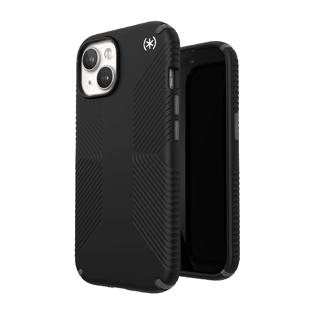 Speck - Presidio2 Grip Case For Apple Iphone 15  /  Iphone 14  /  Iphone 13 - Black