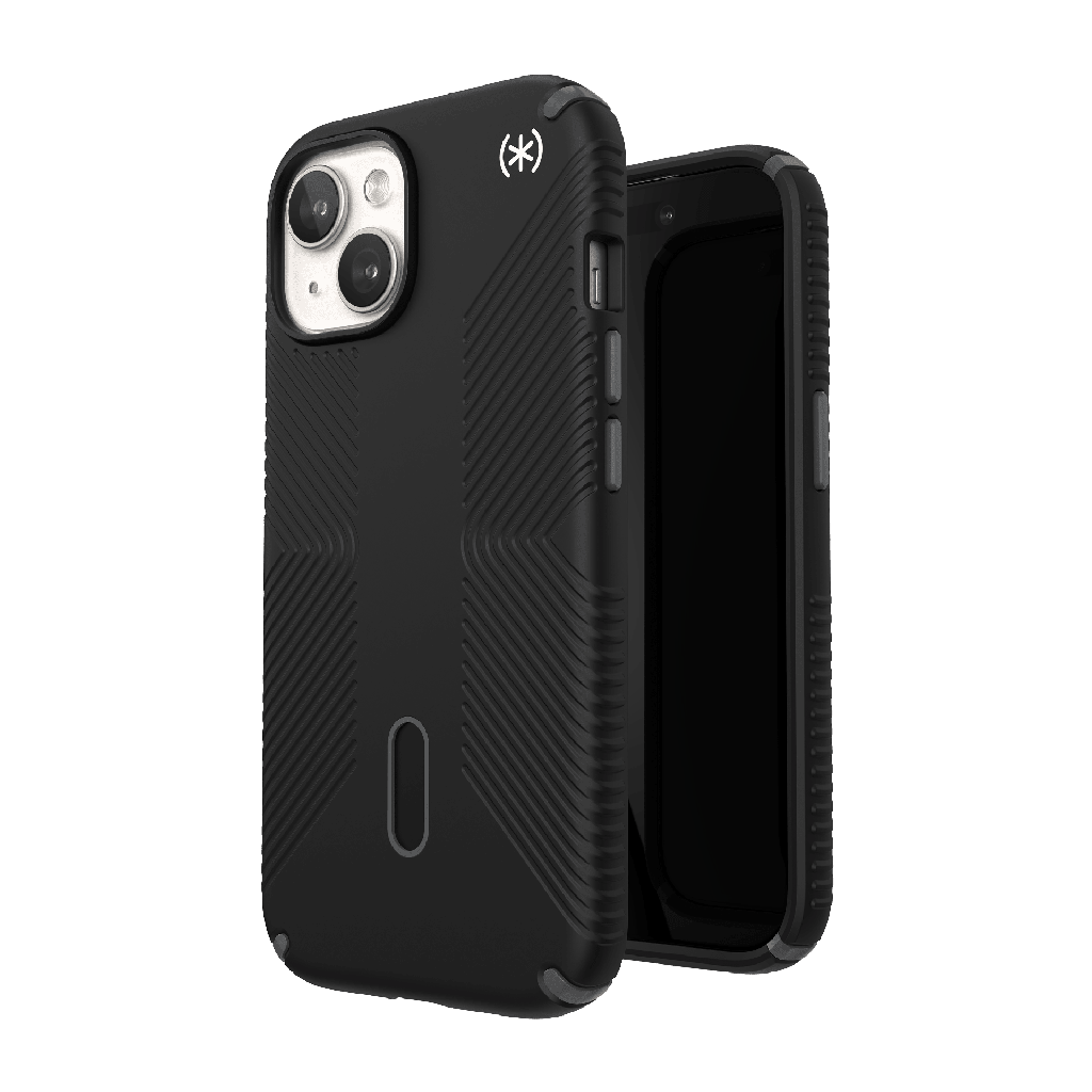 Speck - Presidio2 Grip Magsafe Case For Apple Iphone 15     /     Iphone 14     /     Iphone 13    /    Iphone 16e   /   Iphone 17e - Black