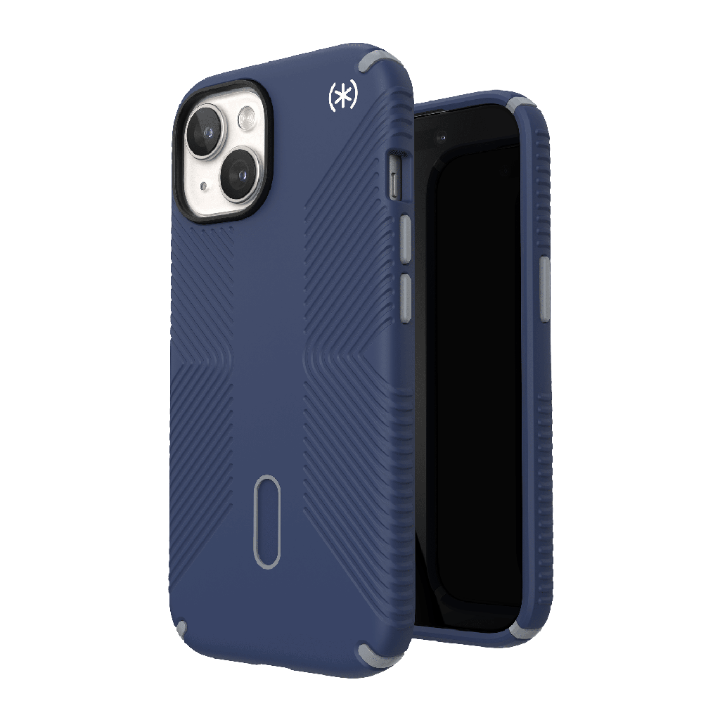 Speck - Presidio2 Grip Magsafe Case For Iphone 15 / 14 / 13  / 16e / 17e - Coastal Blue