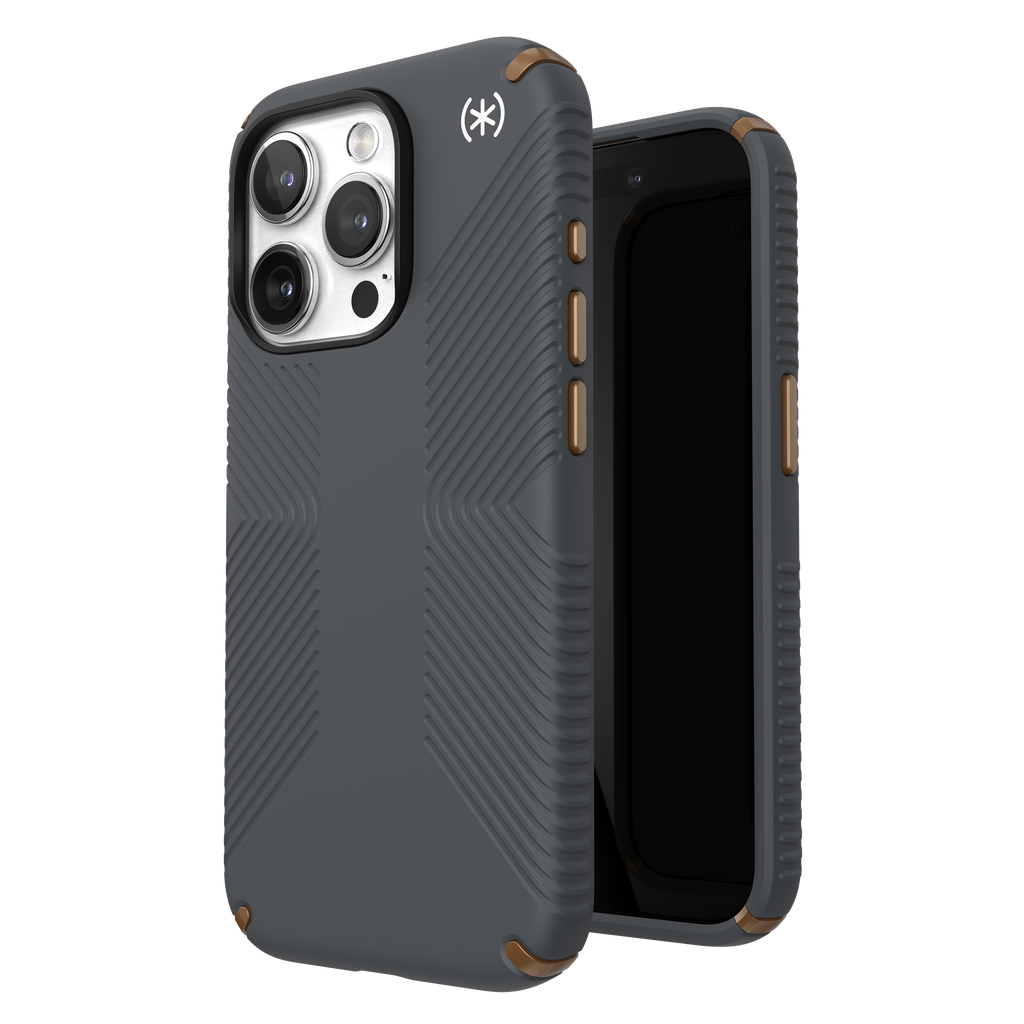 Speck - Presidio2 Grip Case For Apple Iphone 15 Pro - Charcoal Grey