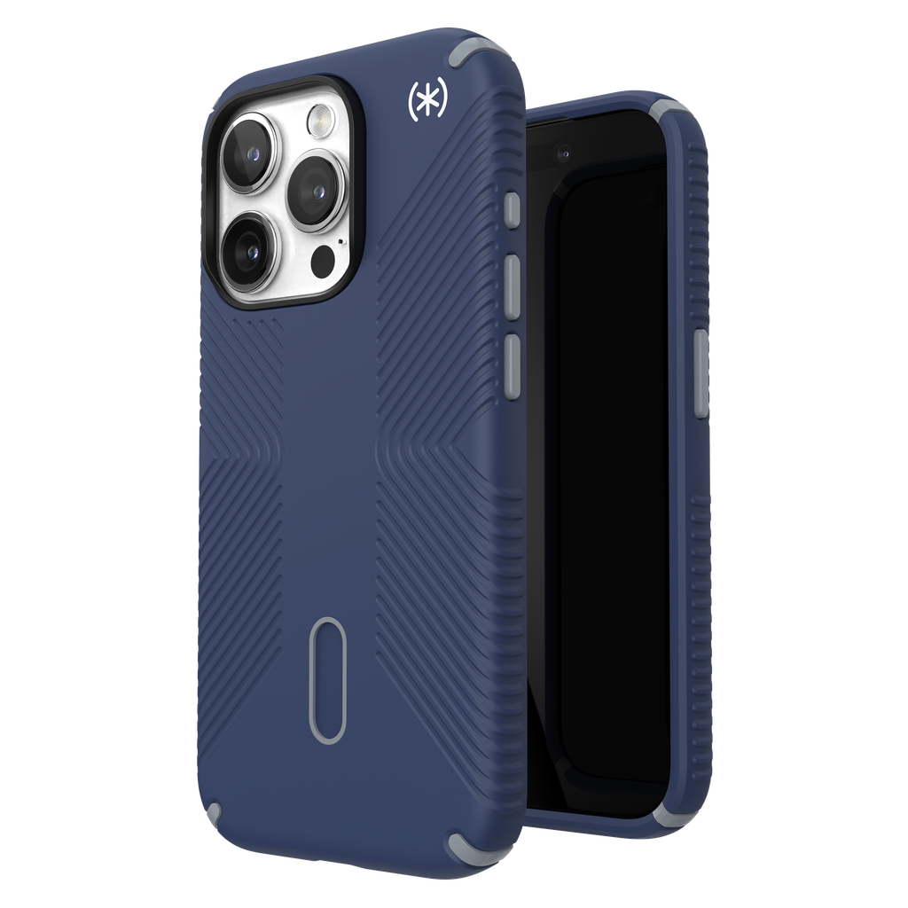 Speck - Presidio2 Grip Magsafe Case For Apple Iphone 15 Pro - Coastal Blue