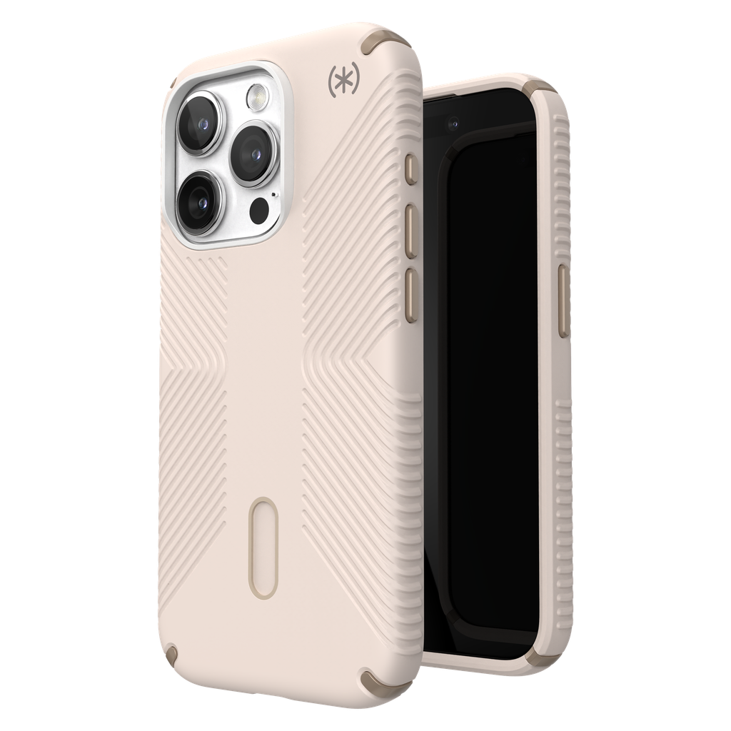 Speck - Presidio2 Grip Magsafe Case For Apple Iphone 15 Pro - Bleached Bone