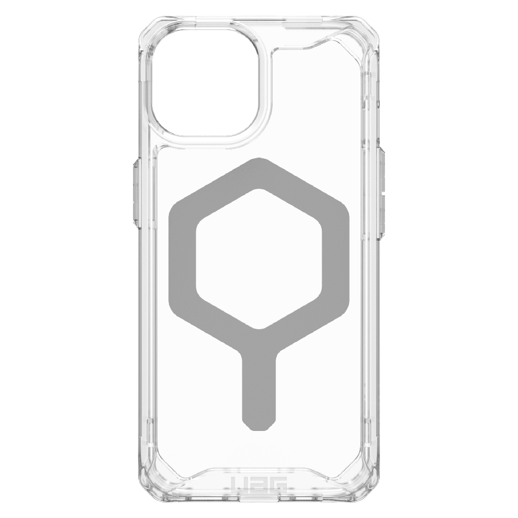 Urban Armor Gear Uag - Plyo Magsafe Case For Apple Iphone 15 - Ice And Silver