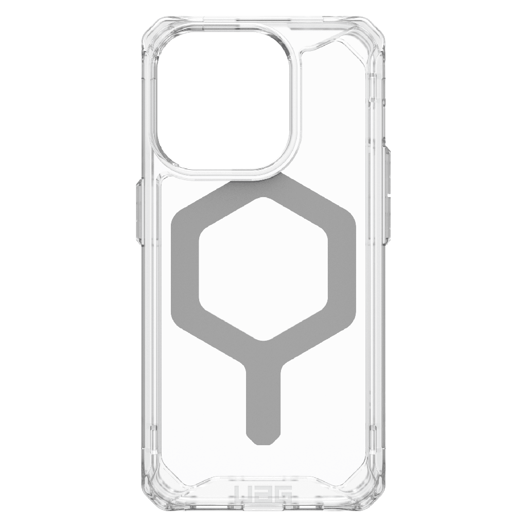 Urban Armor Gear Uag - Plyo Magsafe Case For Apple Iphone 15 Pro - Ice And Silver