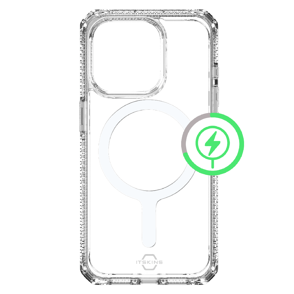 Itskins - Hybridr Clear Magsafe Case For Apple Iphone 15 Pro Max - Transparent