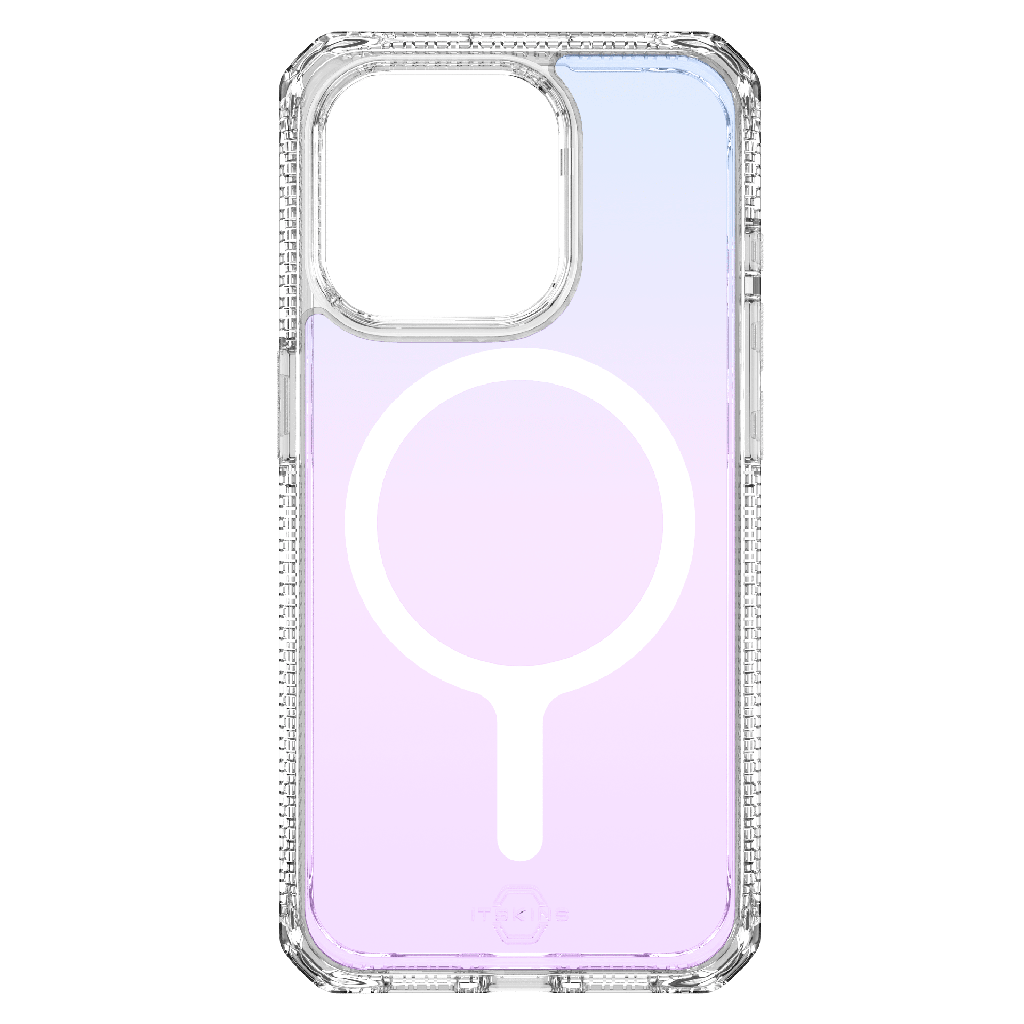 Itskins - Hybridr Iridescent Magsafe Case For Apple Iphone 15 Pro Max - Iridescent Violet