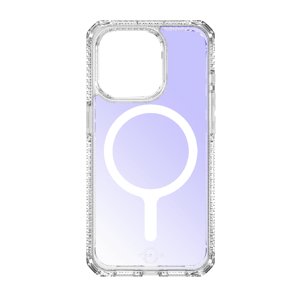 Itskins - Hybridr Iridescent Magsafe Case For Apple Iphone 15 Pro - Iridescent Violet