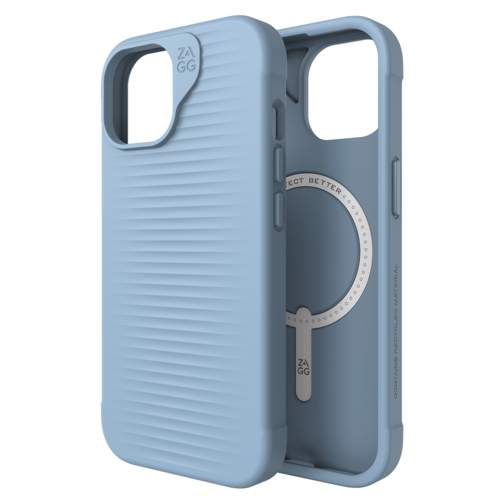 Zagg - Luxe Snap Magsafe Case For Apple Iphone 15  /  Iphone 14  /  Iphone 13 - Blue