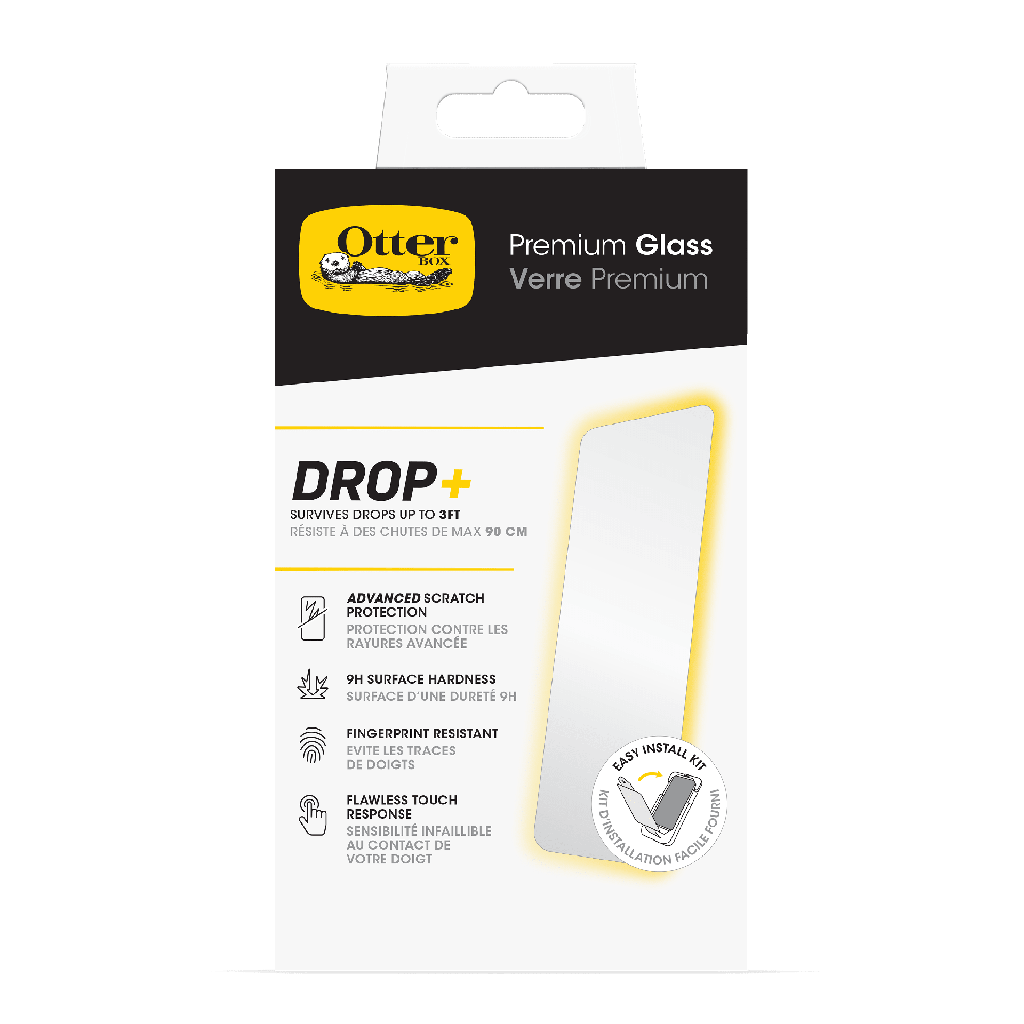 Otterbox - Premium Glass Antimicrobial Screen Protector For Apple Iphone 15 Pro Max - Clear