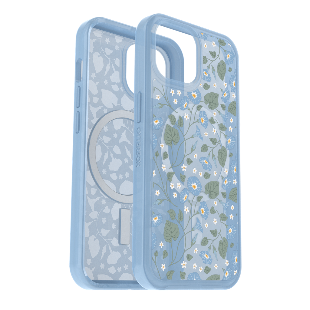 Otterbox - Symmetry Plus Clear Magsafe Case For Apple Iphone 15   /  Iphone 14  /  Iphone 13 - Dawn Floral