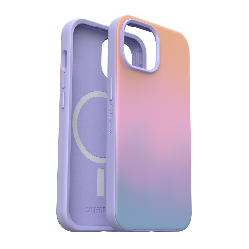Otterbox - Symmetry Plus Graphics Magsafe Case For Apple Iphone 15     /    Iphone 14    /    Iphone 13   /   Iphone 16e - Soft Sunset