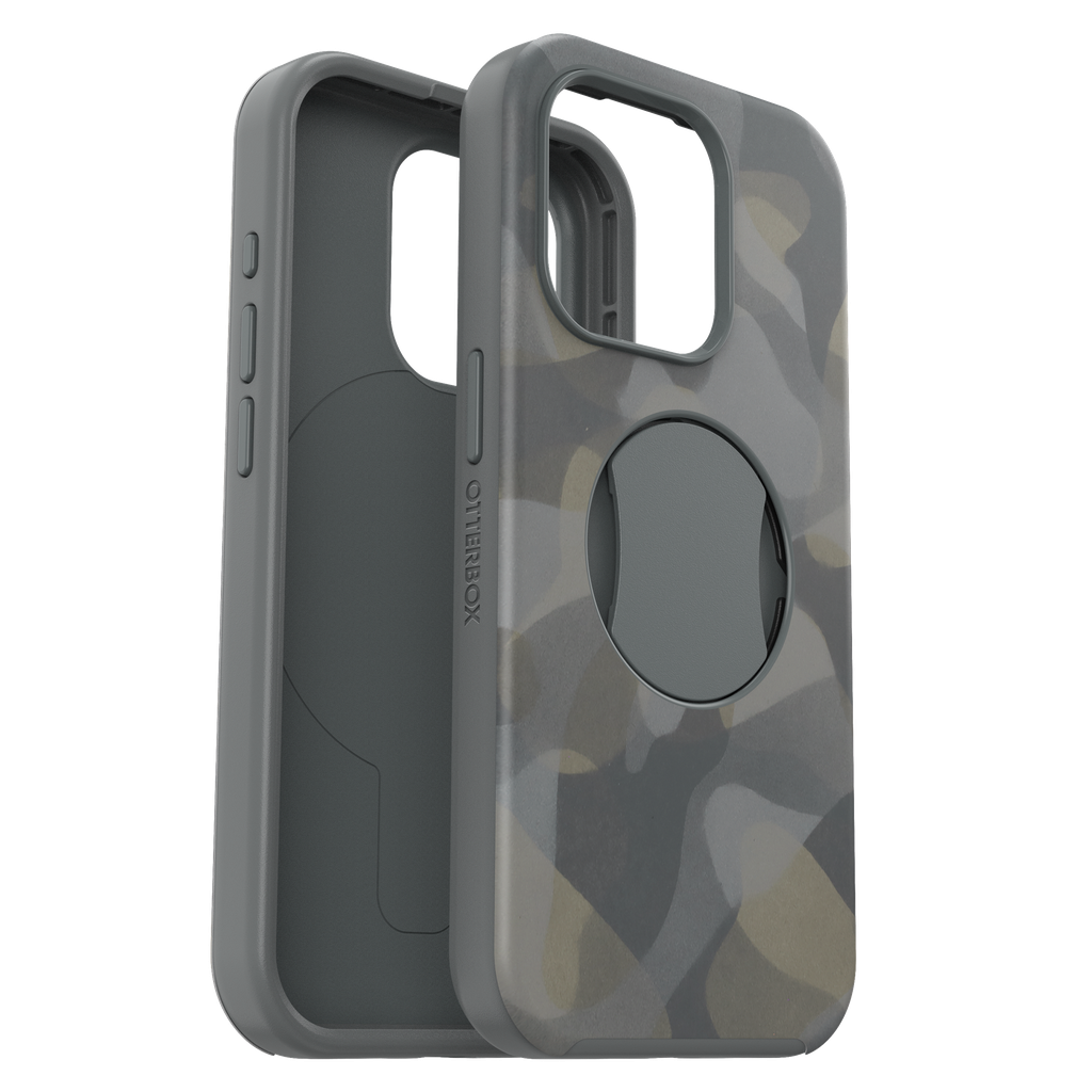 Otterbox - Ottergrip Symmetry Graphics Case For Apple Iphone 15 Pro  - Iron Camo