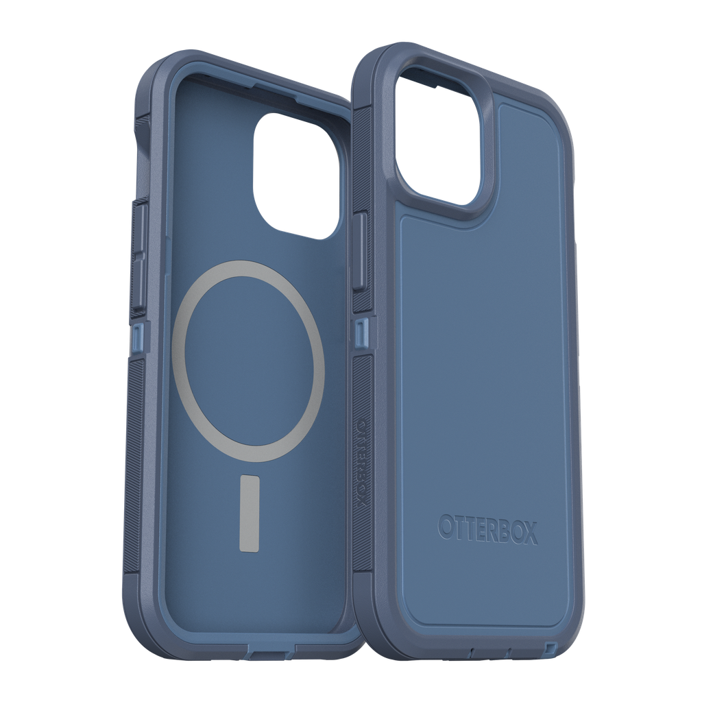 Otterbox - Defender Pro Xt Magsafe Case For Apple Iphone 15   /  Iphone 14  /  Iphone 13 - Baby Blue Jeans