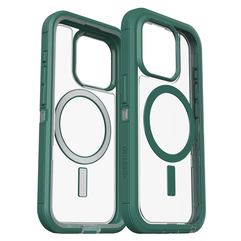 Otterbox - Defender Pro Xt Clear Magsafe Case For Apple Iphone 15 Pro  - Velvet Evergreen