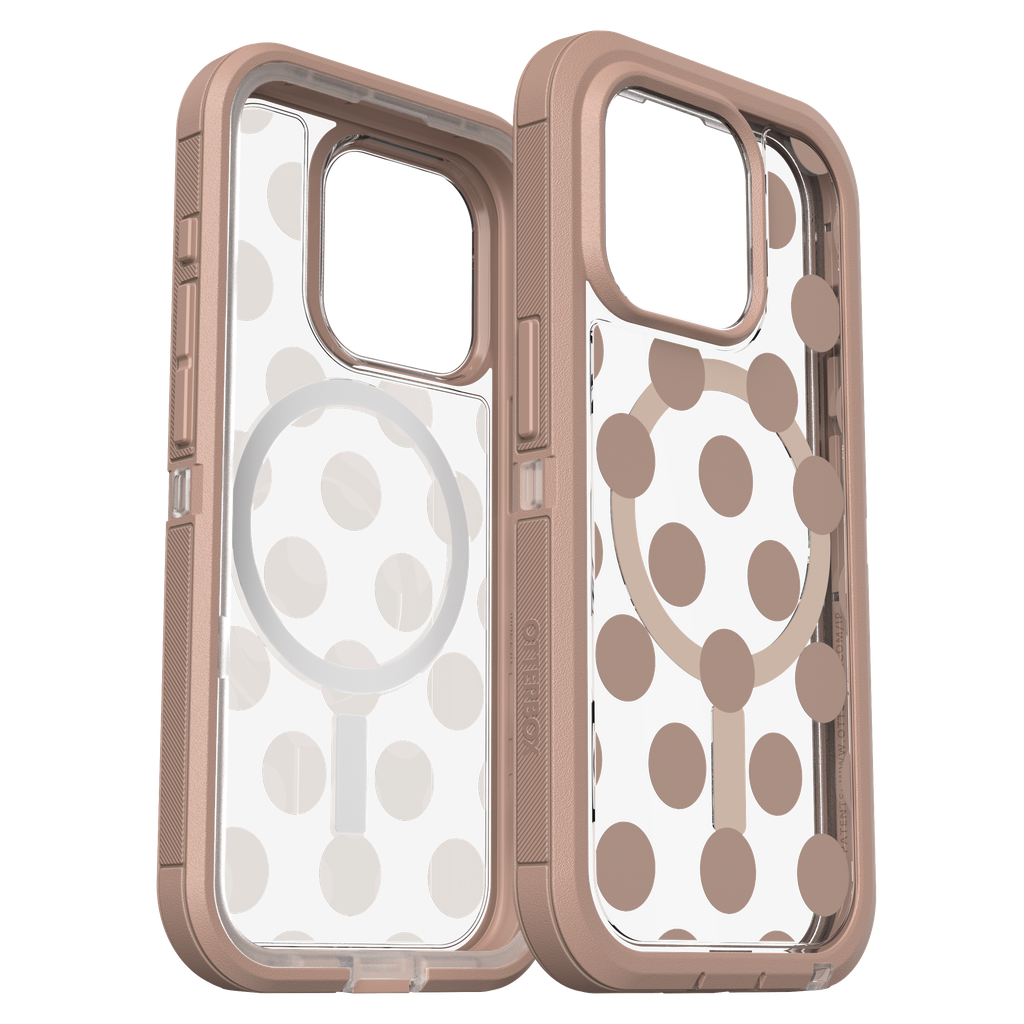 Otterbox - Defender Pro Xt Clear Magsafe Case For Apple Iphone 15 Pro  - Seeing Spots