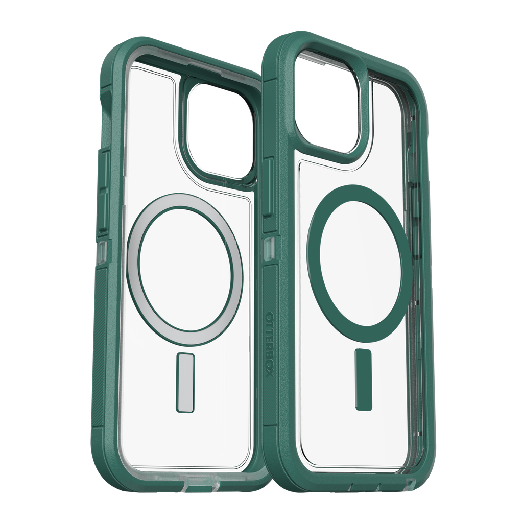 Otterbox - Defender Pro Xt Clear Magsafe Case For Apple Iphone 15   /  Iphone 14  /  Iphone 13 - Velvet Evergreen