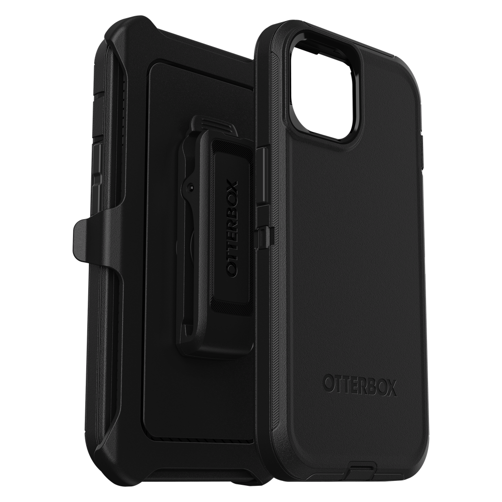 Otterbox - Defender Case For Apple Iphone 15   /     Iphone 14     /     Iphone 13    /    Iphone 16e   /   Iphone 17e - Black