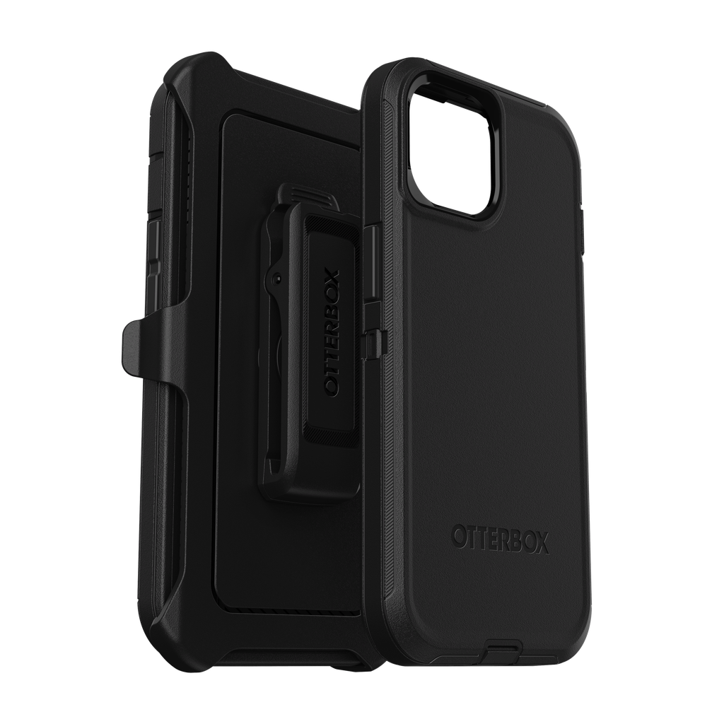 Otterbox - Defender Case For Apple Iphone 15   /  Iphone 14  /  Iphone 13 - Black