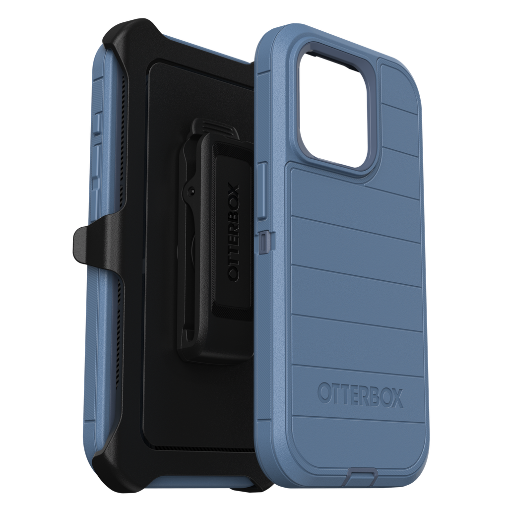 Otterbox - Defender Pro Case For Apple Iphone 15 Pro  - Baby Blue Jeans