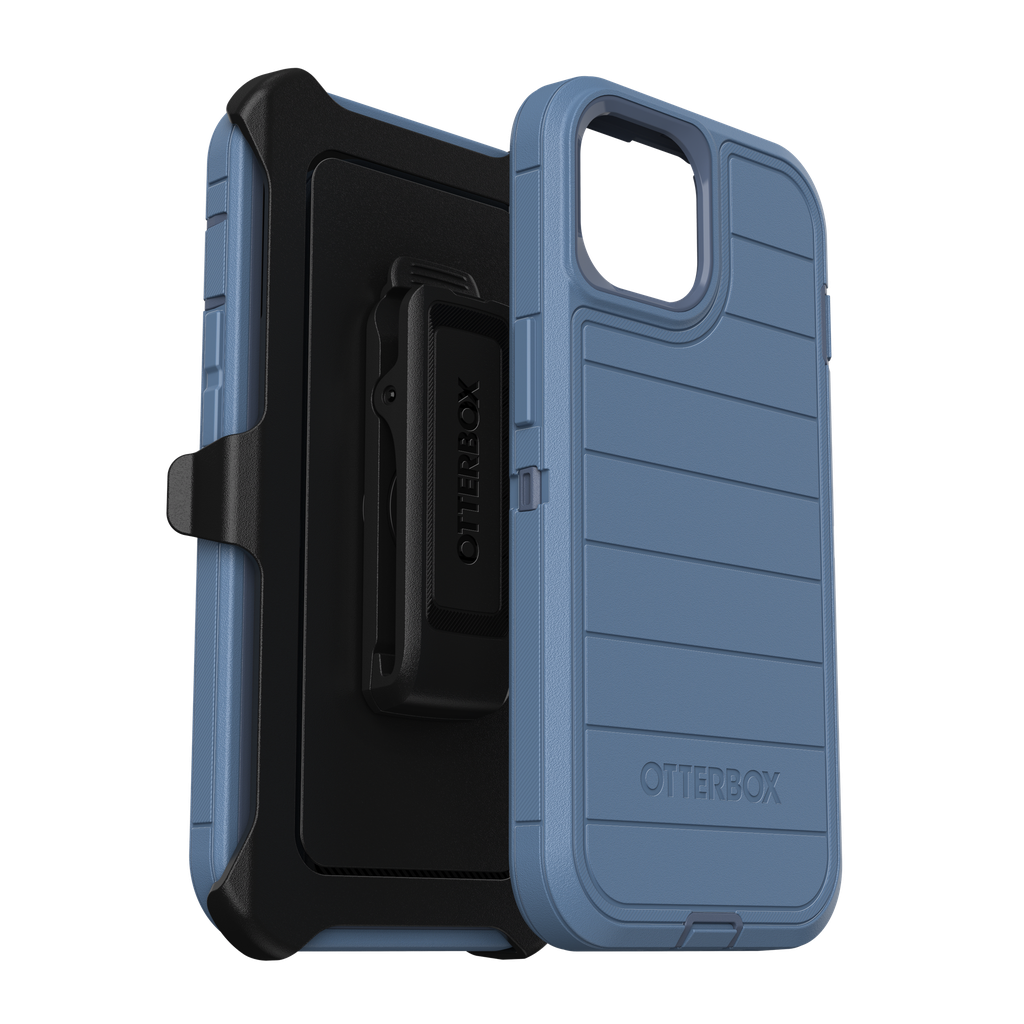 Otterbox - Defender Pro Case For Apple Iphone 15   /  Iphone 14  /  Iphone 13 - Baby Blue Jeans