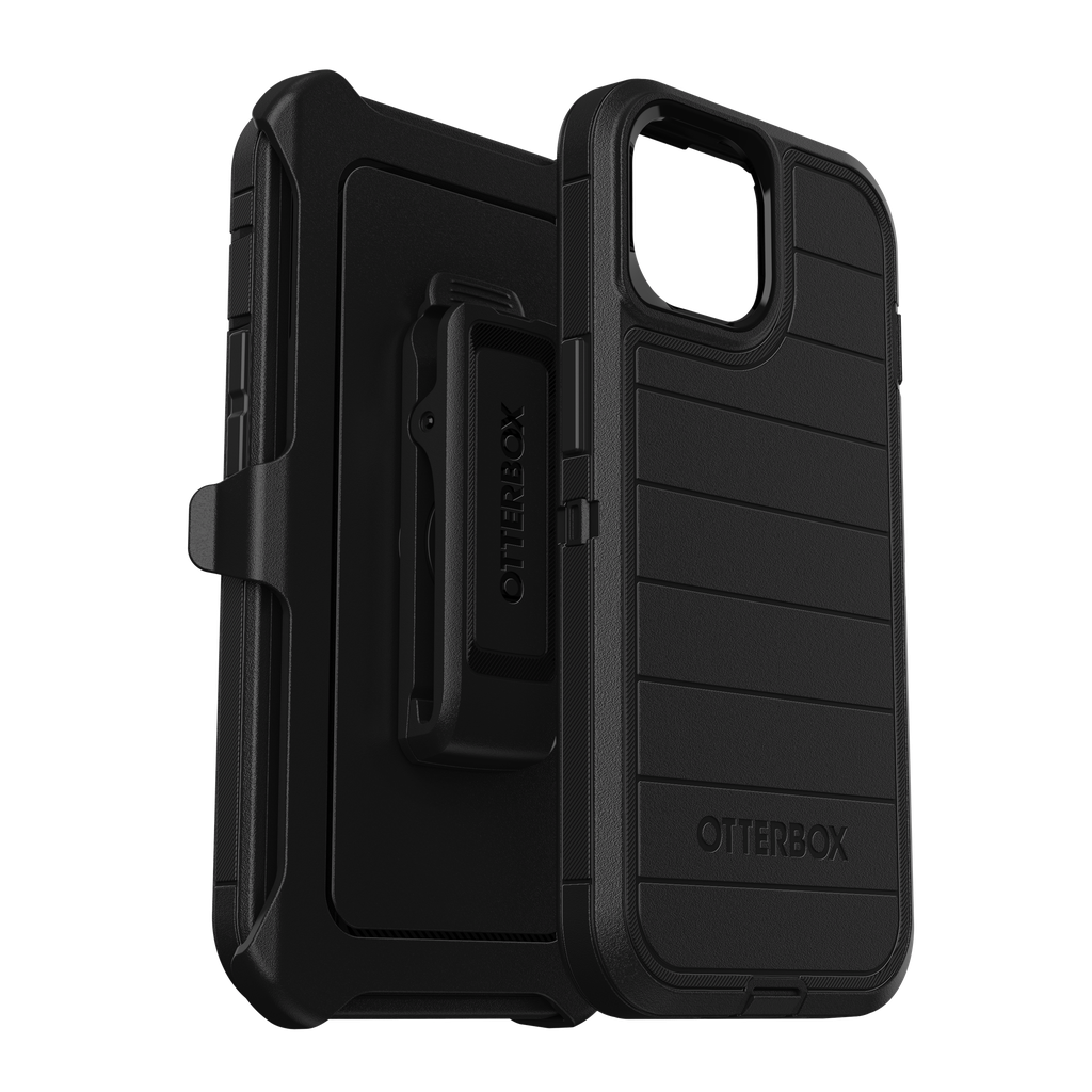 Otterbox - Defender Pro Case For Apple Iphone 15     /    Iphone 14    /    Iphone 13   /   Iphone 16e - Black