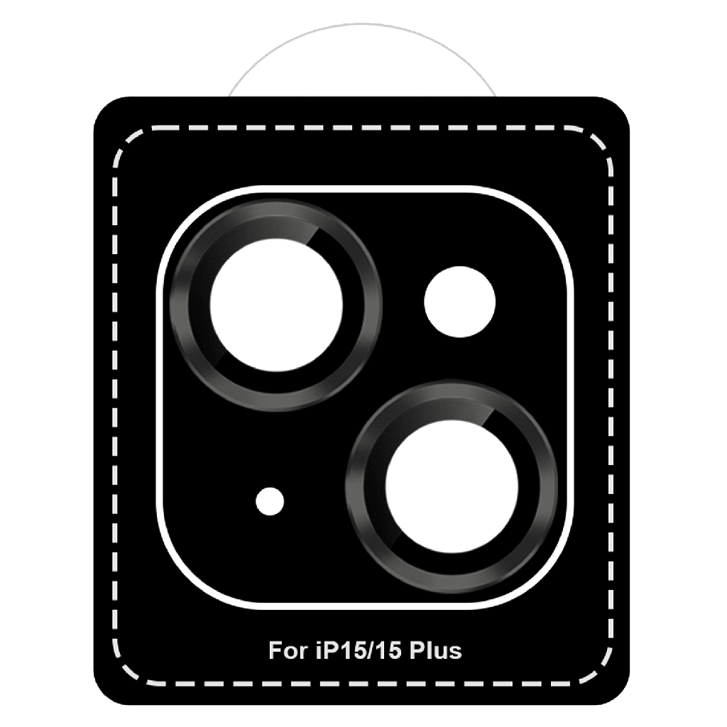 Gadget Guard - Camera Lens Protector For Apple Iphone 15  /  Iphone 15 Plus - Black