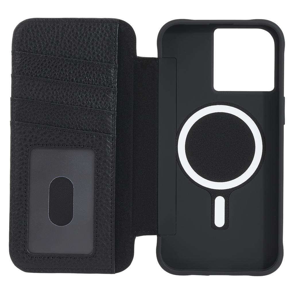 Case-mate - Wallet Folio Magsafe Case For Apple Iphone 15 Pro Max - Black