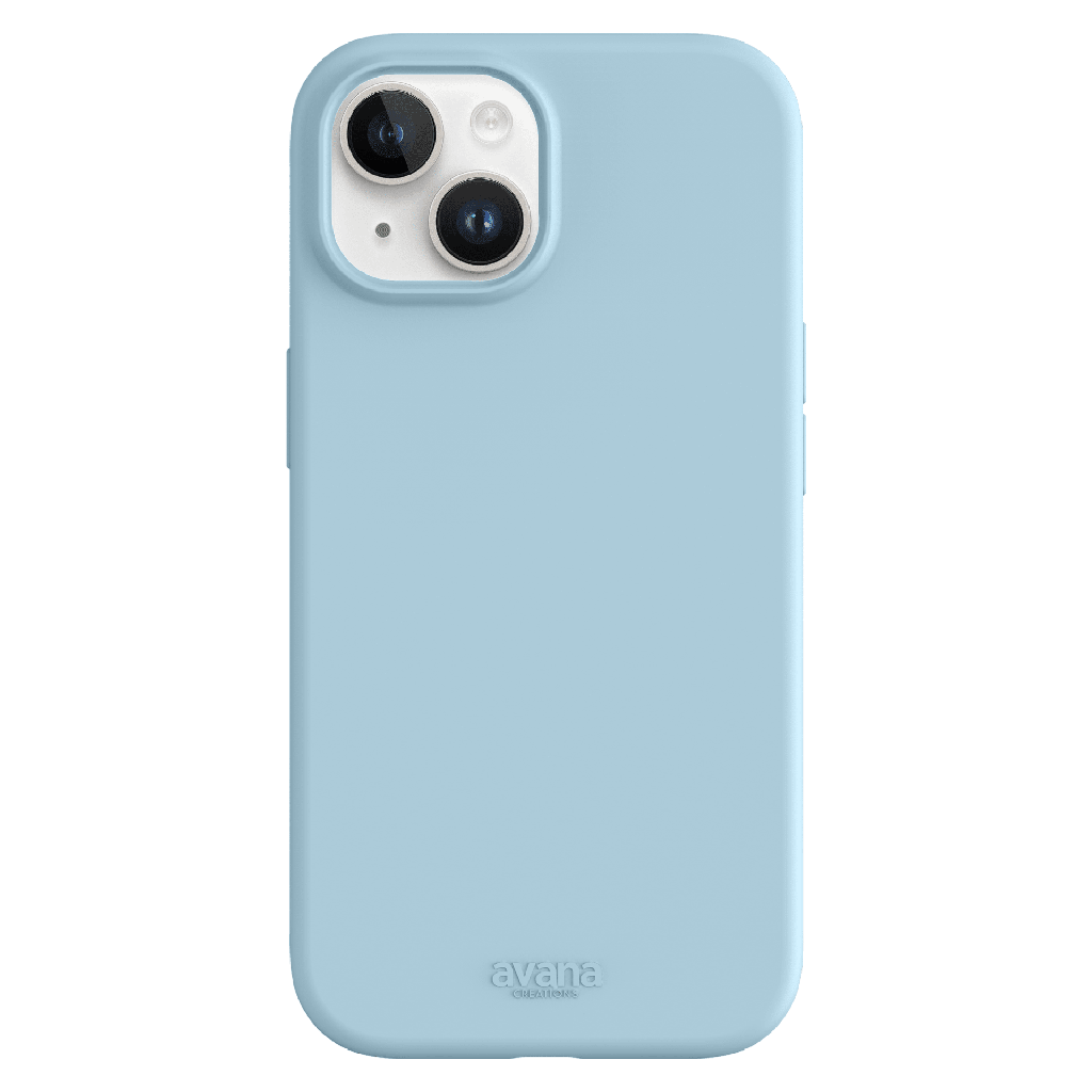 Avana - Velvet Magsafe Case For Apple Iphone 15  /  Iphone 14  /  Iphone 13  /  Iphone 16e - Sky