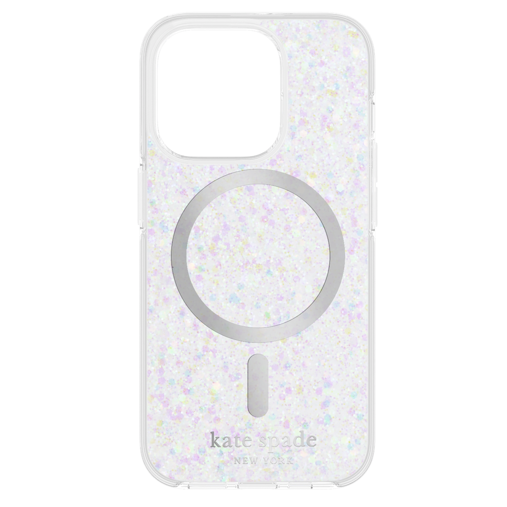 Kate Spade - New York Chunky Glitter Protective Hardshell Magsafe Case For Apple Iphone 15 Pro - Chunky Glitter Iridescent