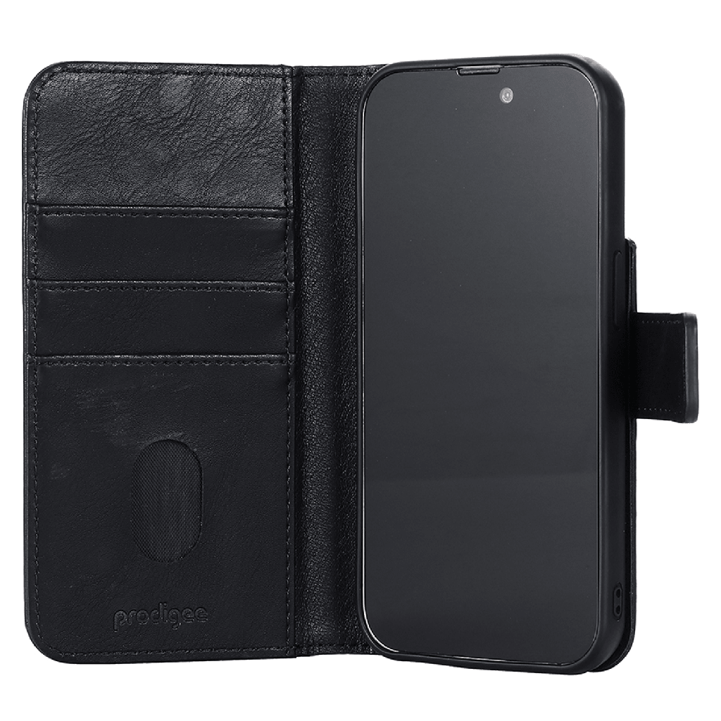 Prodigee - Folio Wallet Magsafe Case For Apple Iphone 15 Pro - Black