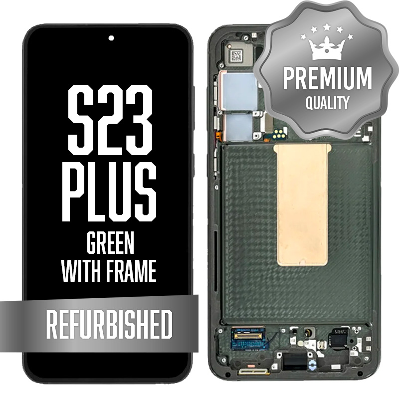 OLED Assembly for Samsung Galaxy S23 Plus With Frame - Green (Refurbished) (US Version)